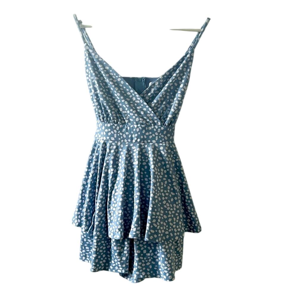 NWOT Emerald Sundae light blue romper size XS